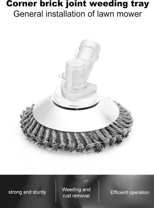 Actual product image Japcell Steel brush (Weed whacker, Garden machinery attachment)