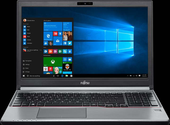 Actual product image Fujitsu Lifebook E756 (15.60", Intel Core i7-6600U, 16 GB, 256 GB, CH)