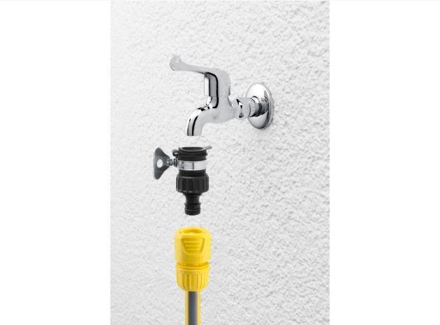 Image du produit Kärcher Adaptateur de prise externe (Adaptateur pour robinetterie extérieure, Adaptateur de robinet, 19 mm)