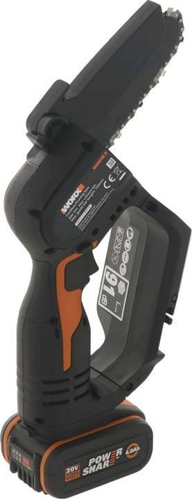 Image du produit Worx Scie à élaguer sans fil à une main (Tronçonneuse à batterie)