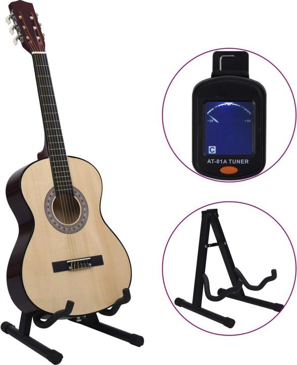 Image du produit VidaXL Jahleel (Guitare classique, Nylon, Bois de tilleul, Plastique dur)