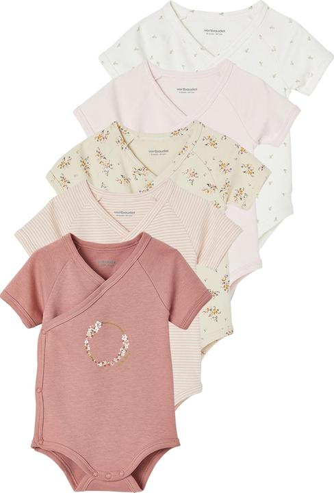 Vertbaudet 5er-Pack Baby Wickelbodys Oeko-Tex