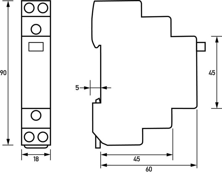 Image du produit Doepke Relais d'installation RI 230-100 ** 230V AC