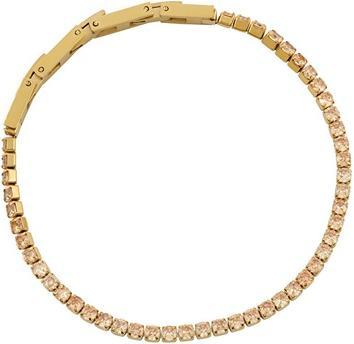 Liu Jo Glittering Gold Plated Bracelet with Crystals MLJ339