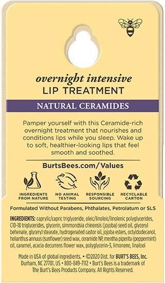 Immagine prodotto Burt's Bees Trattamento intensivo notturno per le labbra (Burro)