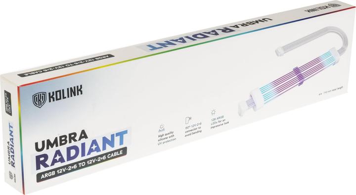 Produktbild Kolink Umbra Radiant ARGB 12V-2x6 to 12V-2x6 Cable (Mehrfarbig)