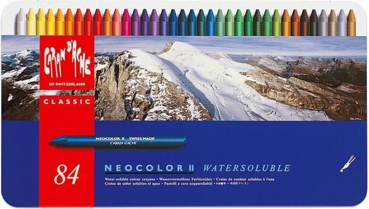 Actual product image Caran d'Ache Neocolor II Aquarelle Metallschachtel (Multicolor, 84 x)