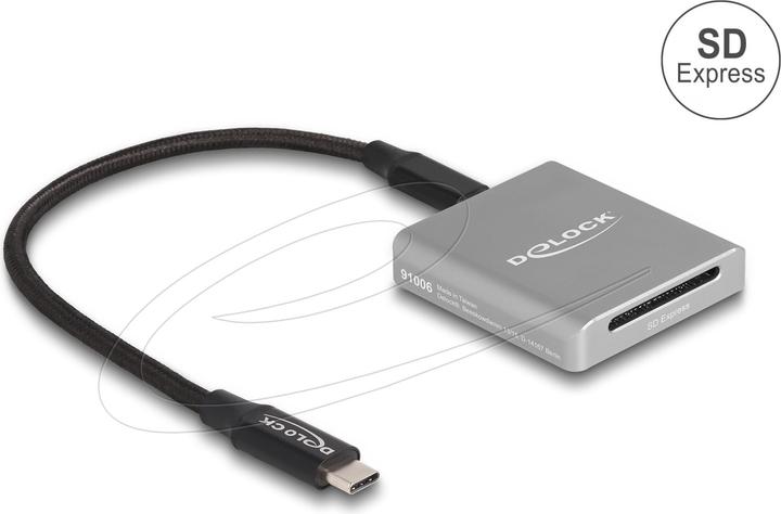 Delock Lecteur de cartes externe USB-C pour cartes mémoire SD Express (USB 3.2 Gen 2)