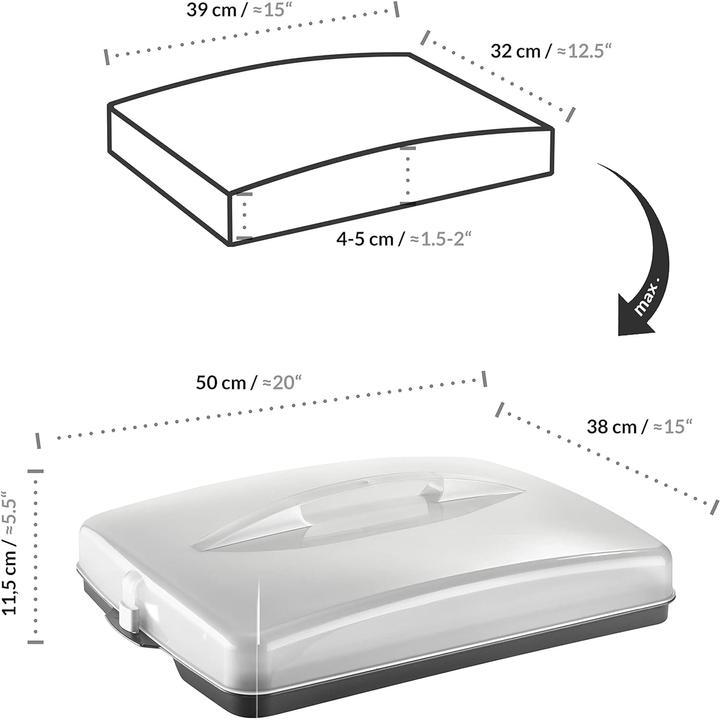 Produktbild Grizzly Blechkuchen-Transportbox