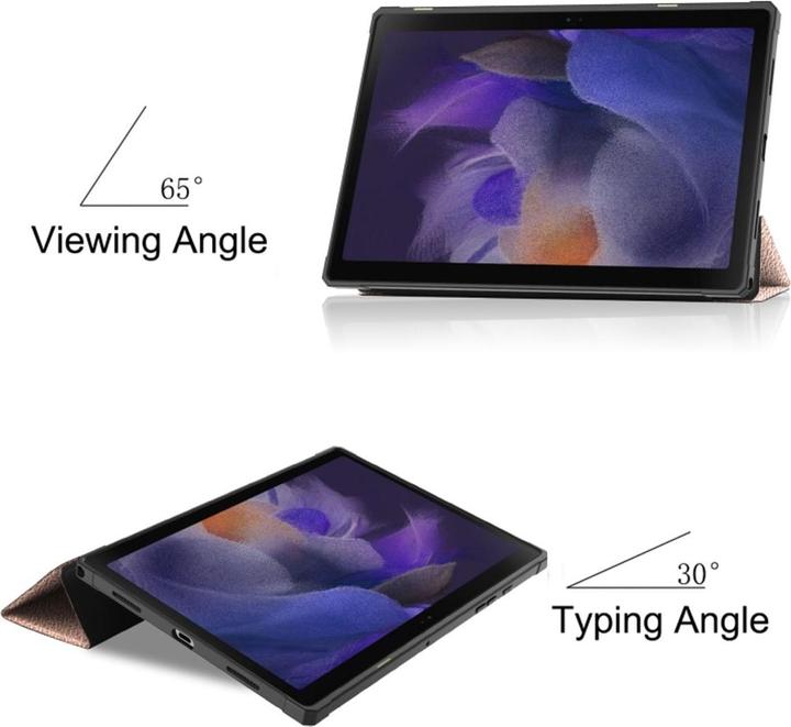 Produktbild König Design Schutz Hülle für Samsung Galaxy Tab A8 2021 SM-X205 Smart Cover Case Etui Tasche (Galaxy Tab A8 (2021))