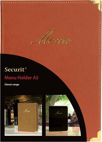 Immagine prodotto Securit Cartella menu CLASSIC, A5, rosso vino (A5, 1 x)