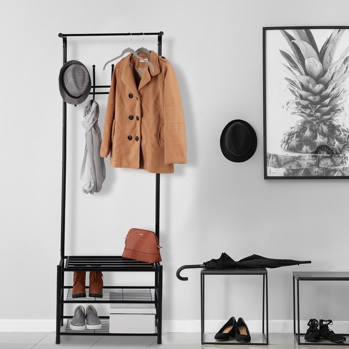 Actual product image Relaxdays Mixed Material Coat Stand