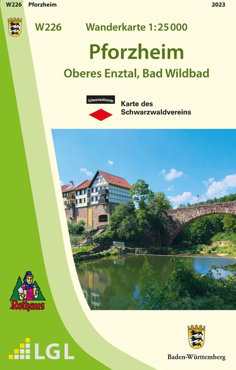 Actual product image W226 Hiking map 1:25000 Pforzheim