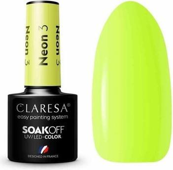 Claresa Neon UV-Nagellack 5ml - 3er-Pack