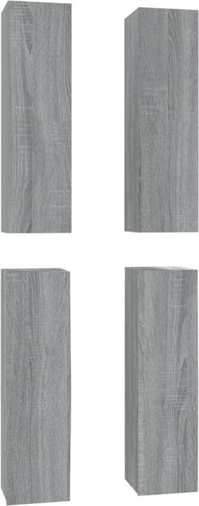 Actual product image VidaXL TV-Schränke 4 Stk. Grau Sonoma 30,5x30x110 cm (30.5 x 30 x 110 cm)