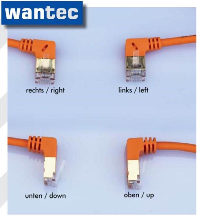 Immagine prodotto Wantec Cavo patch wWCat.7 cavo grezzo angolato a 90°sinistra SSTP arancione 3,0m (S/FTP, CAT7, 3 m)