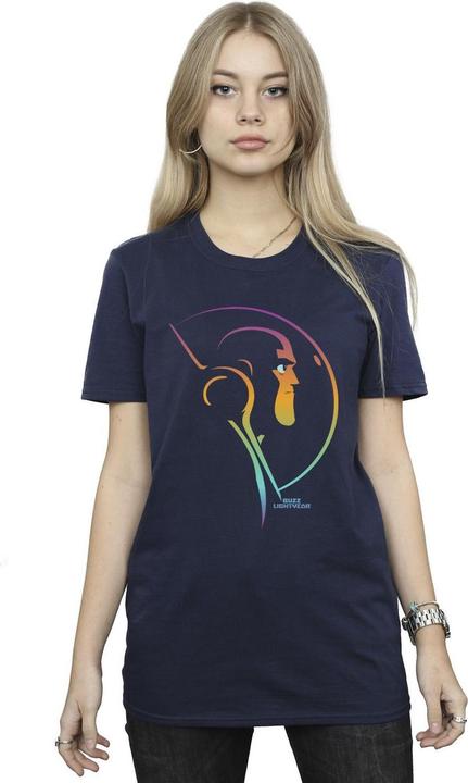 Actual product image Disney Womens/Ladies Lightyear Blended Stare Cotton Boyfriend T-Shirt (XXL)