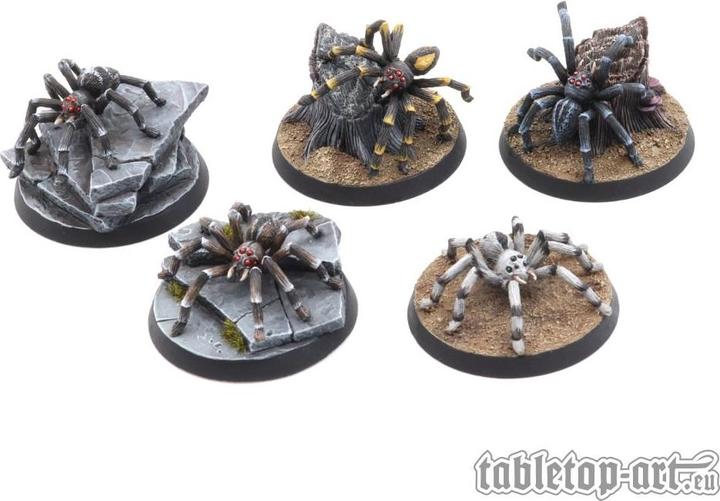 Actual product image Tabletop-Art Giant spiders set (5) (Metal)