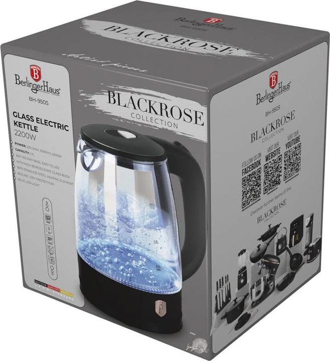Produktbild BerlingerHaus Haus Wasserkocher 1.7 Liter Black Rose Collection (1.70 l)