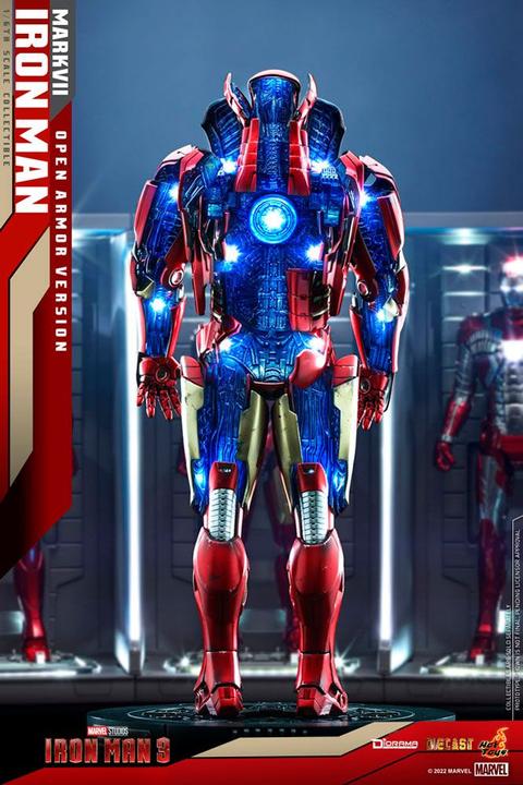 Image du produit Hot Toys Iron Man 3 diorama 1/6 Iron Man Mark VII (Open Armor Version) 32 cm