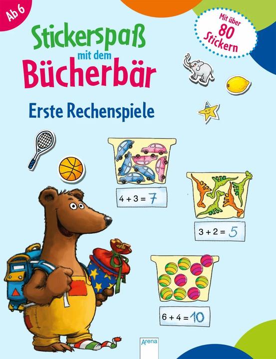 Actual product image Sticker fun with the book bear. First arithmetic games