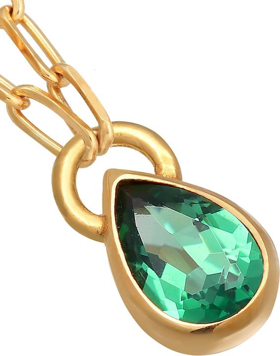 Produktbild Elli Edelsteinkette, Tropfen (925er Sterling Silber, Quarz, 45 cm)