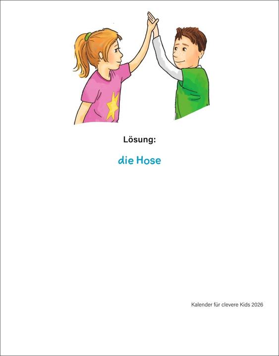 Produktbild Harenberg Kalender für clevere Kids Tagesabreisskalender 2026 (Deutsch)
