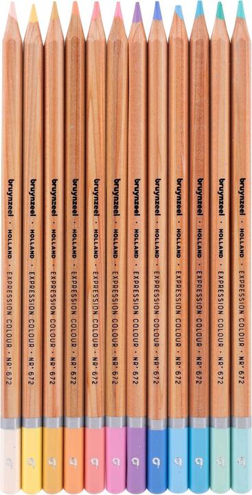 Actual product image Bruynzeel Expression color pencils pastel 12s (Multicoloured, Multicolor, multicolour, 12 x)