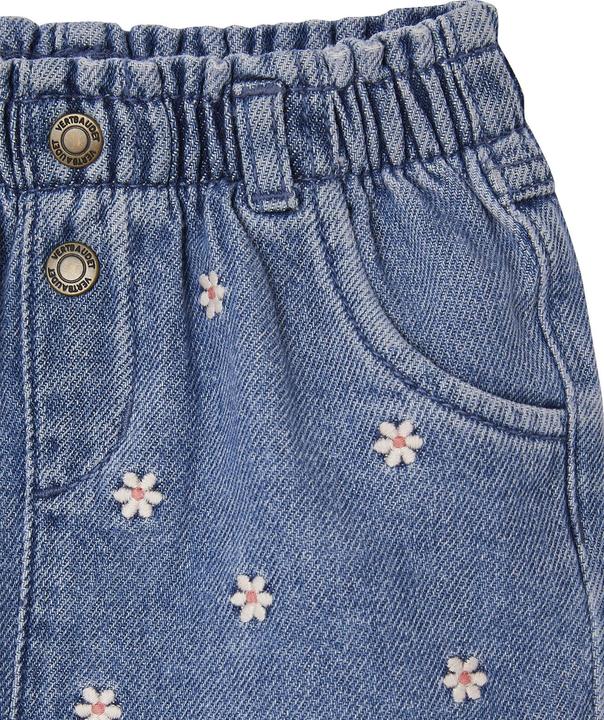 Image du produit Vertbaudet Short en jean bébé avec broderie florale (92)