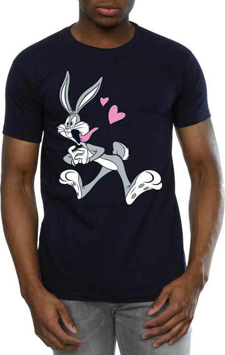 Actual product image Looney Tunes Mens Bugs Bunny In Love T-Shirt (M)