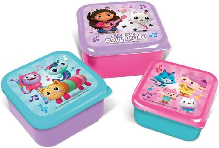 Actual product image Stor 3 Pcs. Snack Boxes Set - Gabby's Dollhouse