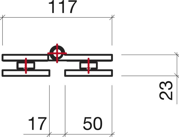 Actual product image Sentiotec Sauna glass door hinge DH-GG-A stainless steel, angular, glass - glass