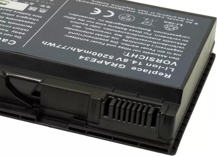 Actual product image AccuCell Battery for Acer TravelMate 5520/ 5220/ 7220/ Type CONIS72 5200mAh - 14,8V - 5200 mAh (5200 mAh)