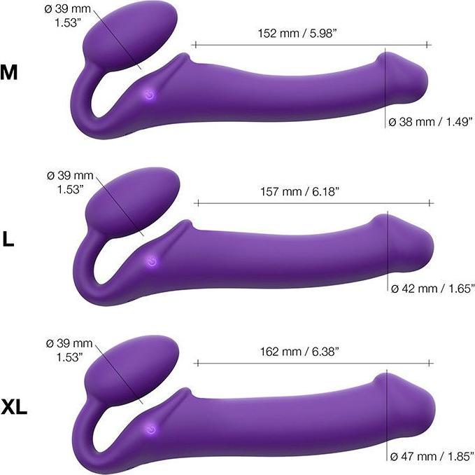 Actual product image Strap-on-me Vibrating Bendable Strap-on