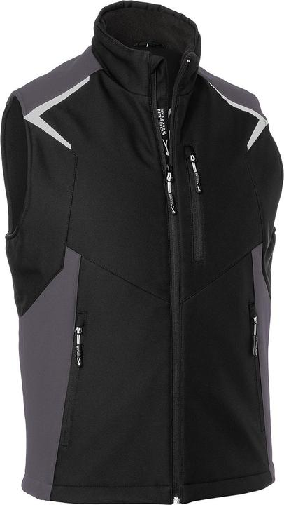 Kübler Bodyforce Softshell Weste Schwarz/Anthrazit XL (XL)