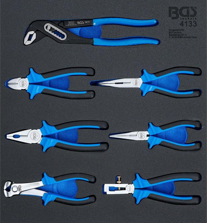BGS Tool Tray 2/3: Pliers Set 7 pcs.