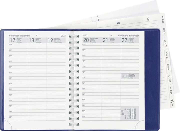 Actual product image Biella Pocket Agenda Rex Wire-O (10 x 14 cm, Hardcover, German, English, French, Italian)