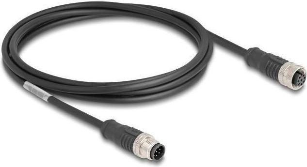 Immagine prodotto Delock Cavo M12 codificato A da spina a 8 pin a presa PVC 2 m (S/FTP, CAT5e, 2 m)