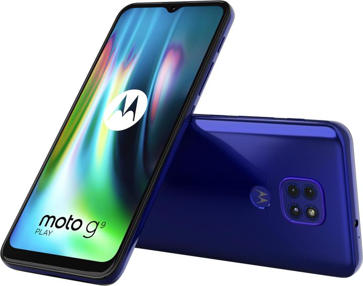 Produktbild Motorola Moto G9 Play (64 GB, Sapphire Blue, 6.50", Dual SIM, 48 Mpx, 4G)