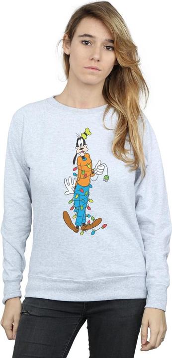 Actual product image Disney Womens/Ladies Goofy Christmas Lights Sweatshirt (XL)