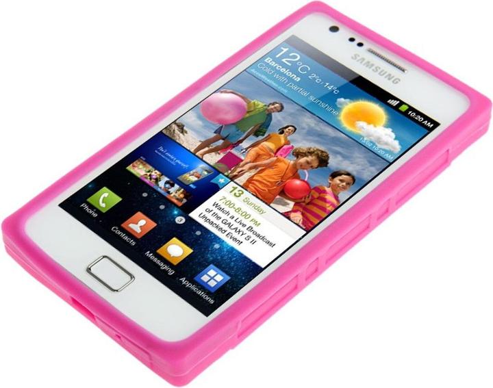 Produktbild König Design Schutzhülle Kassette für Handy Samsung Galaxy S2 i9100 pink (Samsung Galaxy S2 I9100)