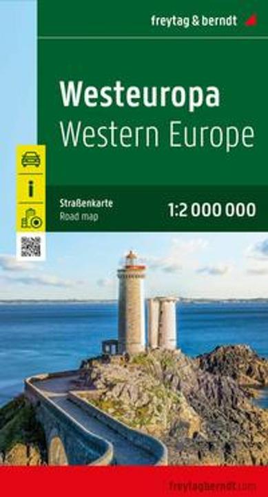 Produktbild Westeuropa, Strassenkarte 1:2.000.000, freytag & berndt (freytag & berndt, Tschechisch, Slowakisch, Spanisch, Niederländisch, Italienisch, Deutsch, Ungarisch, Englisch)
