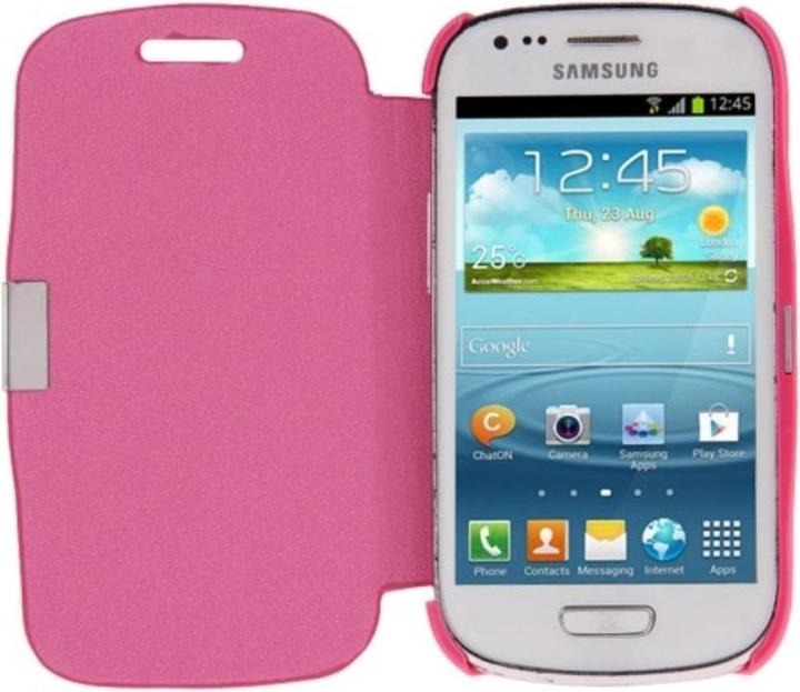 Actual product image König Design Mobile phone case for Samsung Galaxy S3 mini i8190 / i8195 / i8200 pink brushed (Samsung Galaxy S3 Mini)