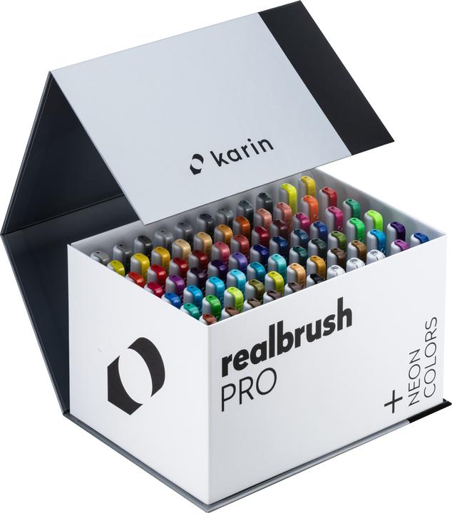 Produktbild Karin Real Brush Pen Pro 0.4mm (Mehrfarbig, 72 x)