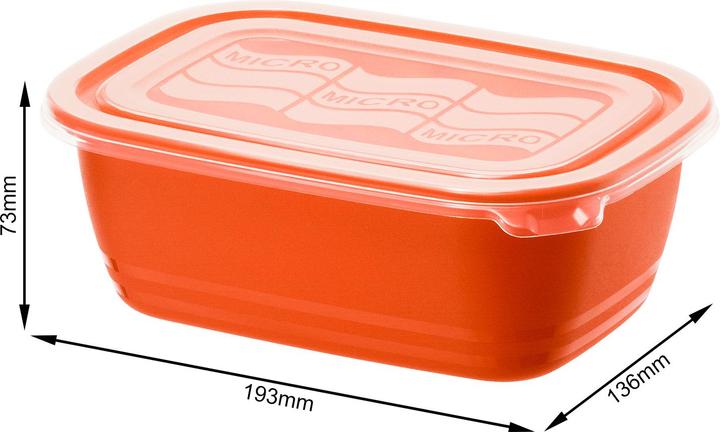 Actual product image Rotho Microwave can Eco Papaya (1 l)