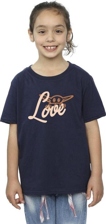 Actual product image Star Wars Girls Grogu Love Cotton T-Shirt (140, 146)