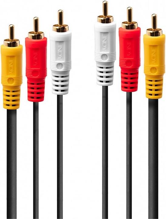 Actual product image Lindy 3 x RCA – 3 x RCA (1 m, Cinch)