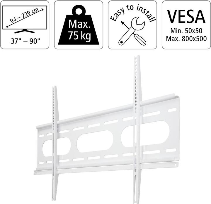 Produktbild Hama Fix Ultraslim (Wand, 90", 75 kg)