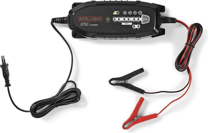 Actual product image Nedis Lead Acid Battery Charger| 6 VDC 12 12.8| 3.80 A| Charge Conservation| (6V, 3.80 A)