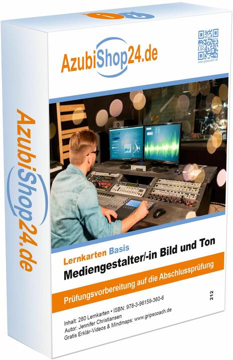 Produktbild Lernkarten Basis. Mediengestalter Bild und Ton Prüfung Prüfungsvorbereitung (Deutsch, Jennifer Christiansen, 2024)